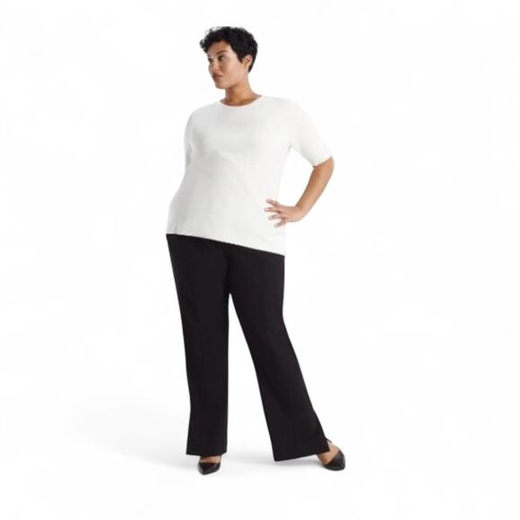 MM Lafluer Black Slacks Dress Pants 3X Plus Size Career Acetate Office Quiet Lux - Picture 8 of 8
